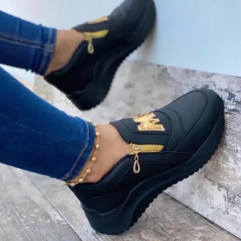 Women Elegant Sneakers Thick Bottom Women Casual Shoes Athletic Road Running Mesh Breathable Casual Sneakers Lace Up Comfort Sports Sneakers