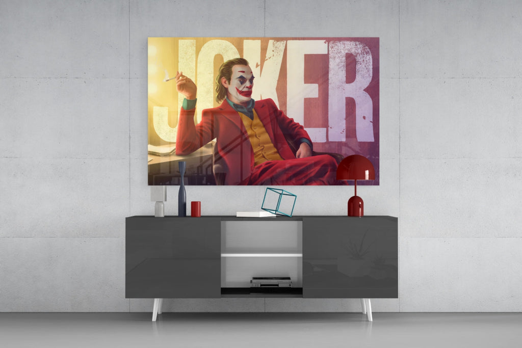 Joker Glass Wall Art