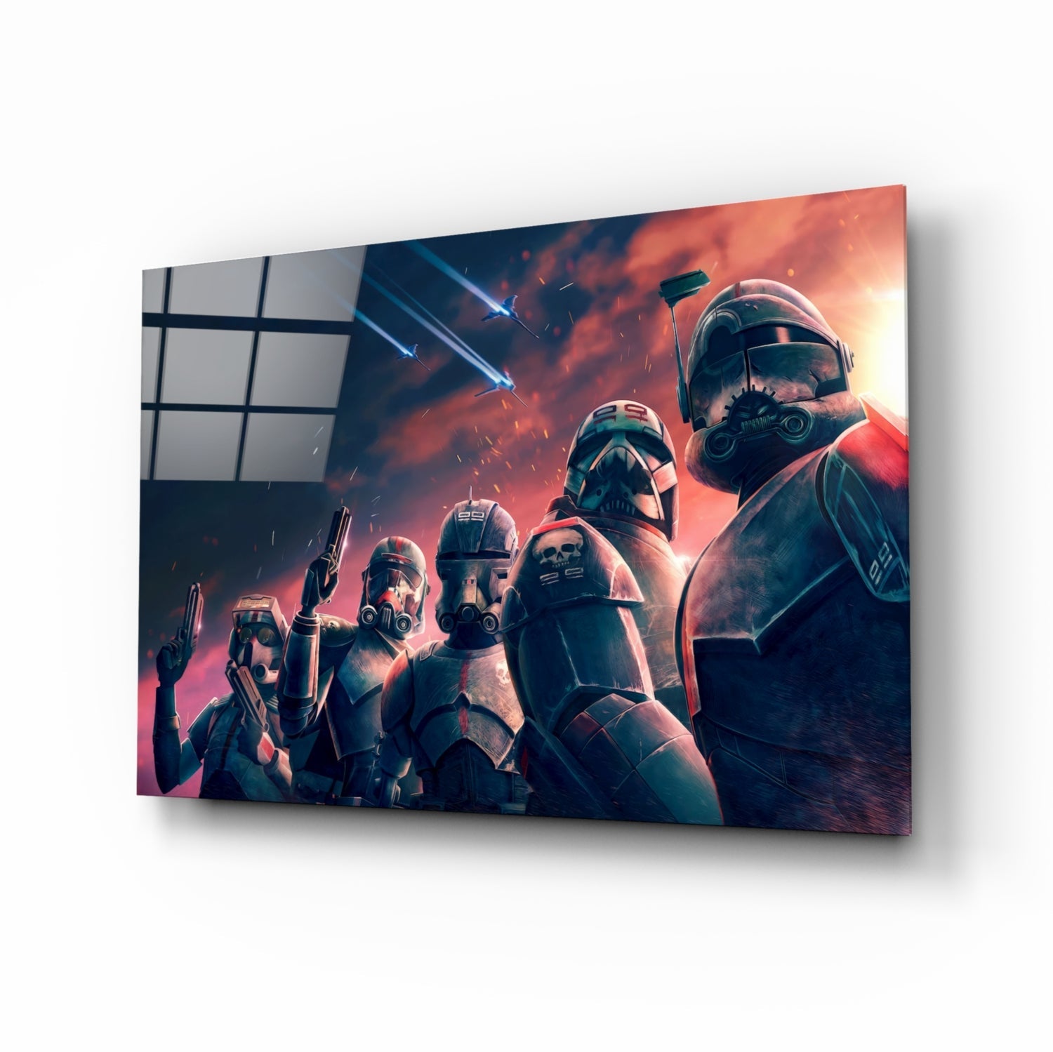 Star Wars Bad Batch Glass Wall Art