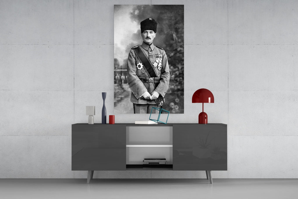Ataturk  Glass Wall Art