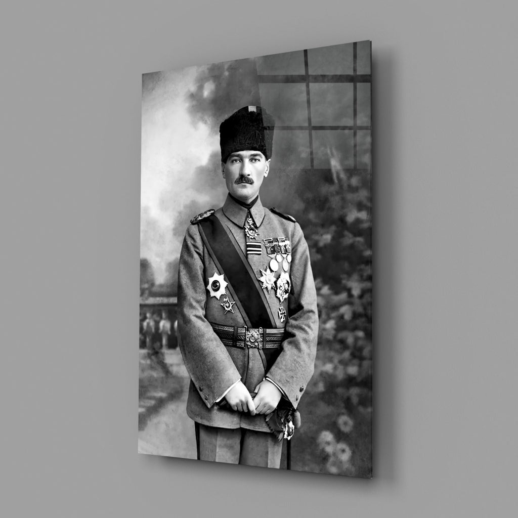 Ataturk  Glass Wall Art
