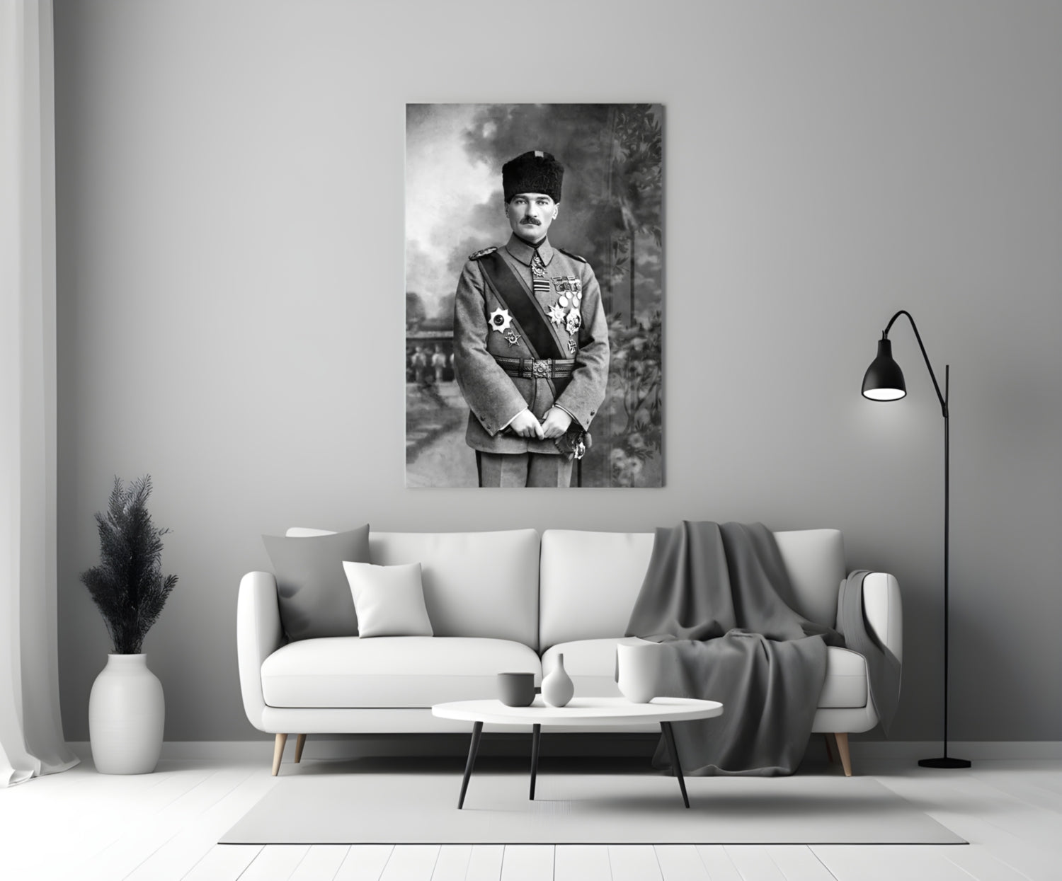 Ataturk  Glass Wall Art