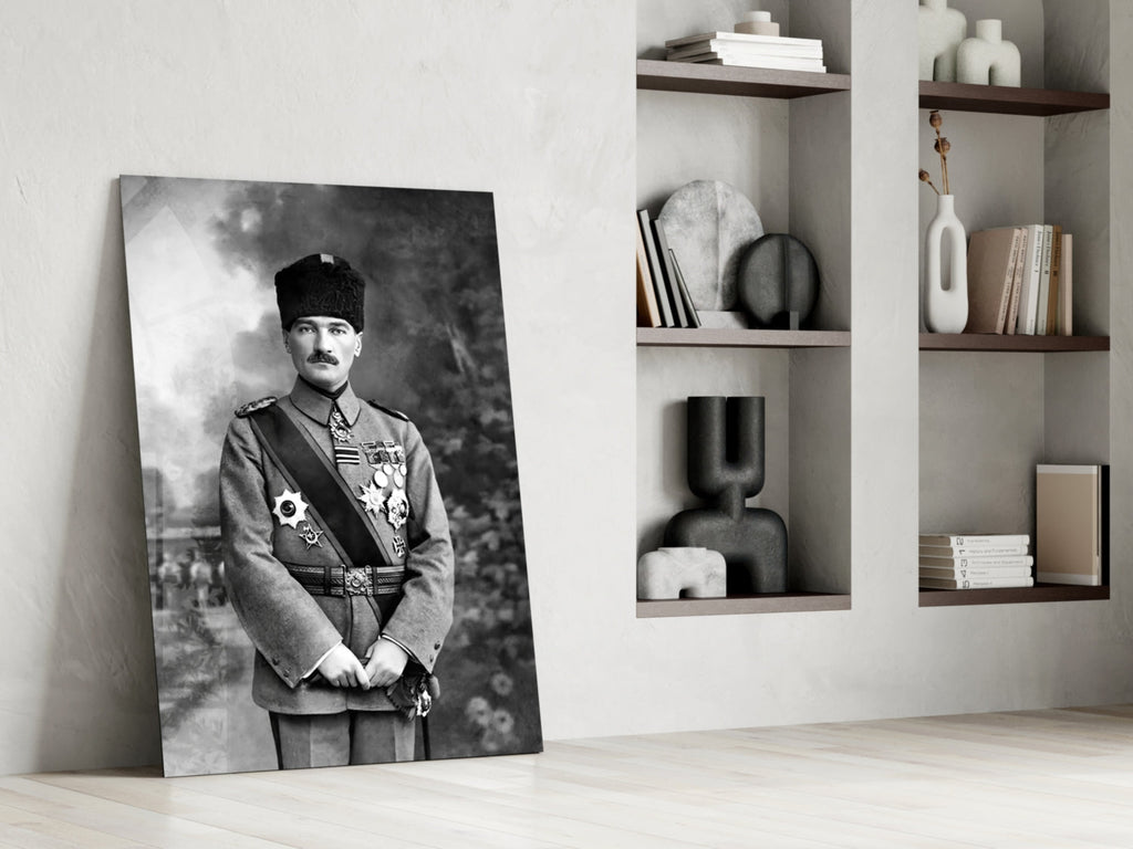 Ataturk  Glass Wall Art