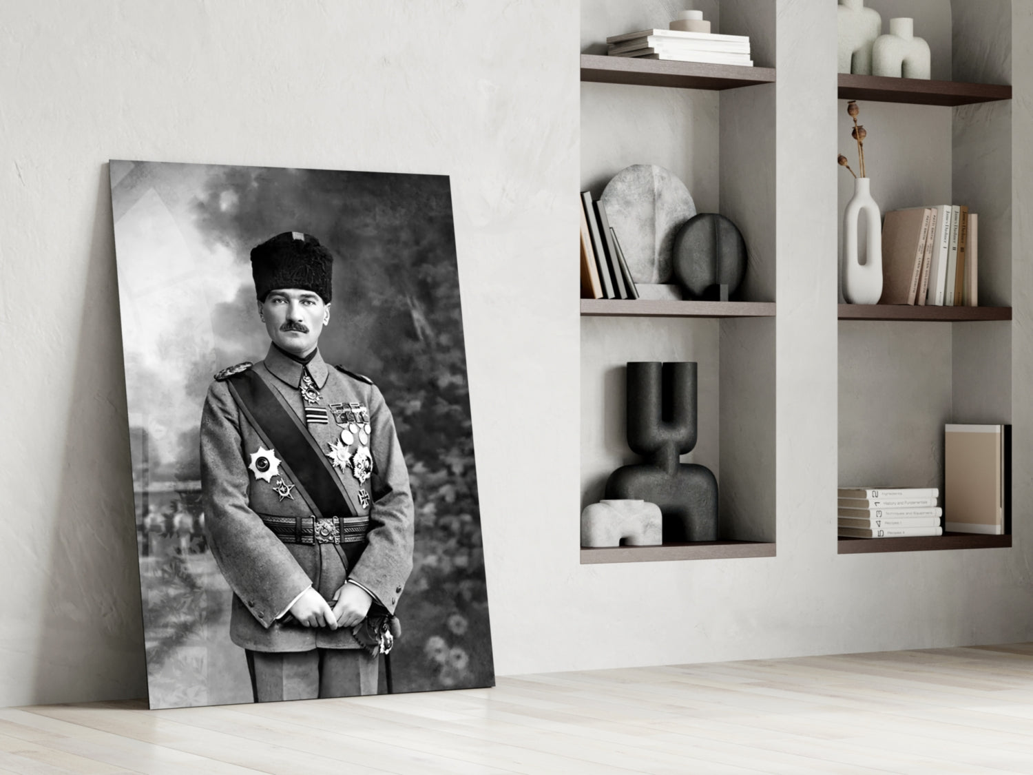 Ataturk  Glass Wall Art