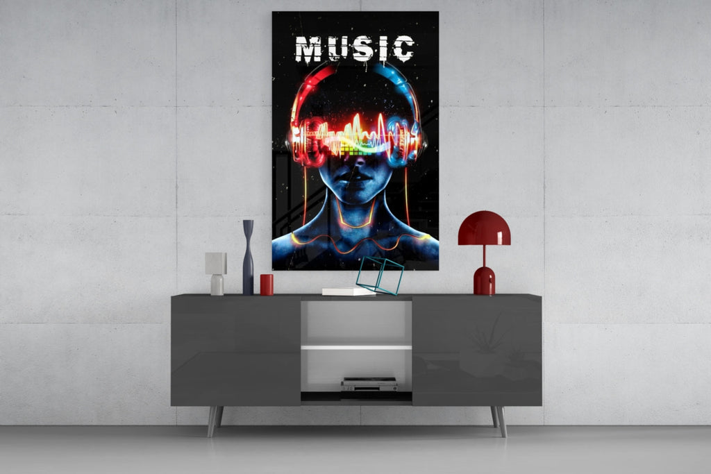Music Glass Wall Art