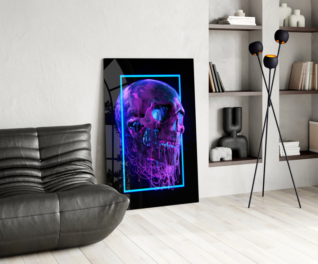 Skull Glass Wall Art