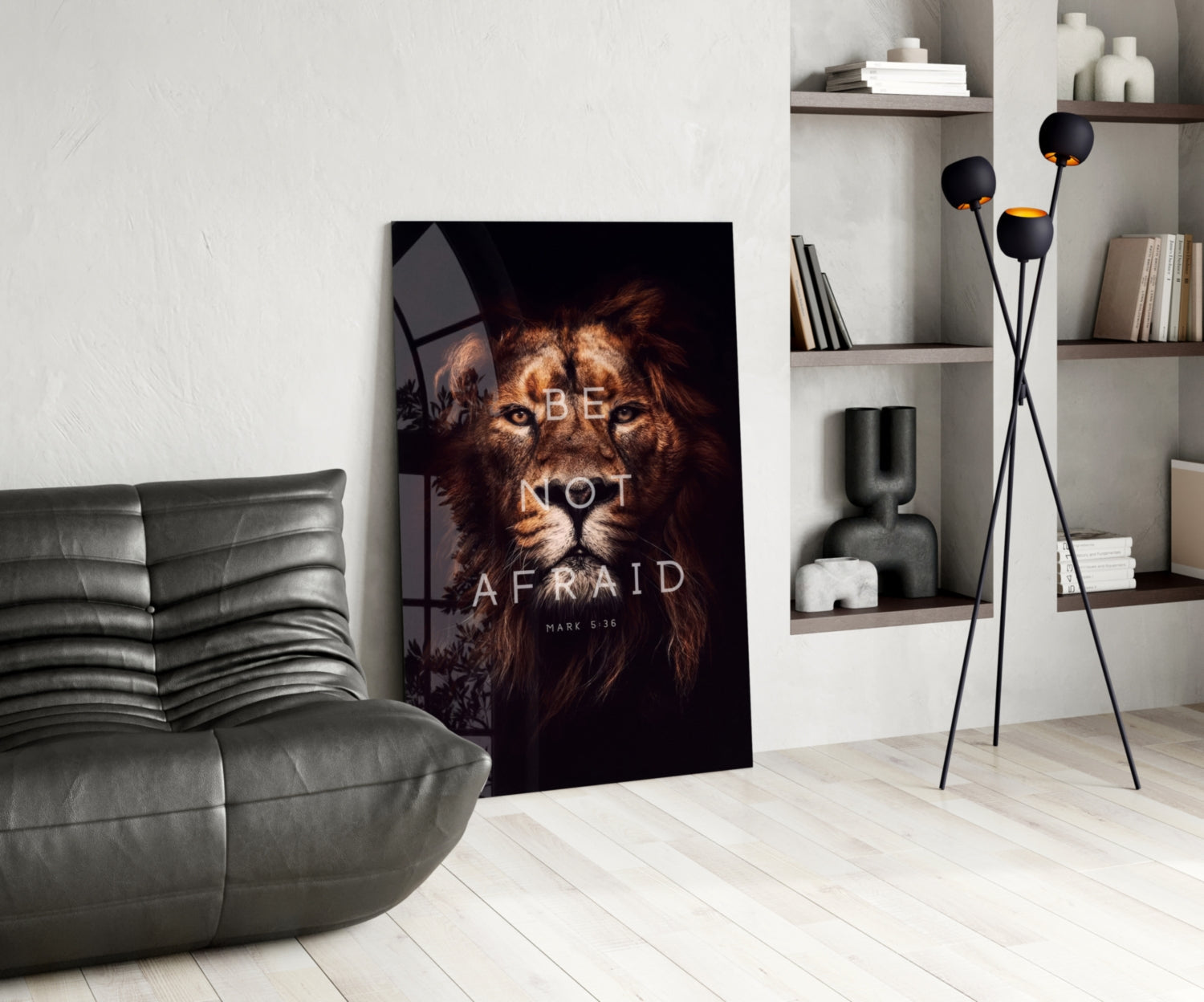 Lion Glass Wall Art