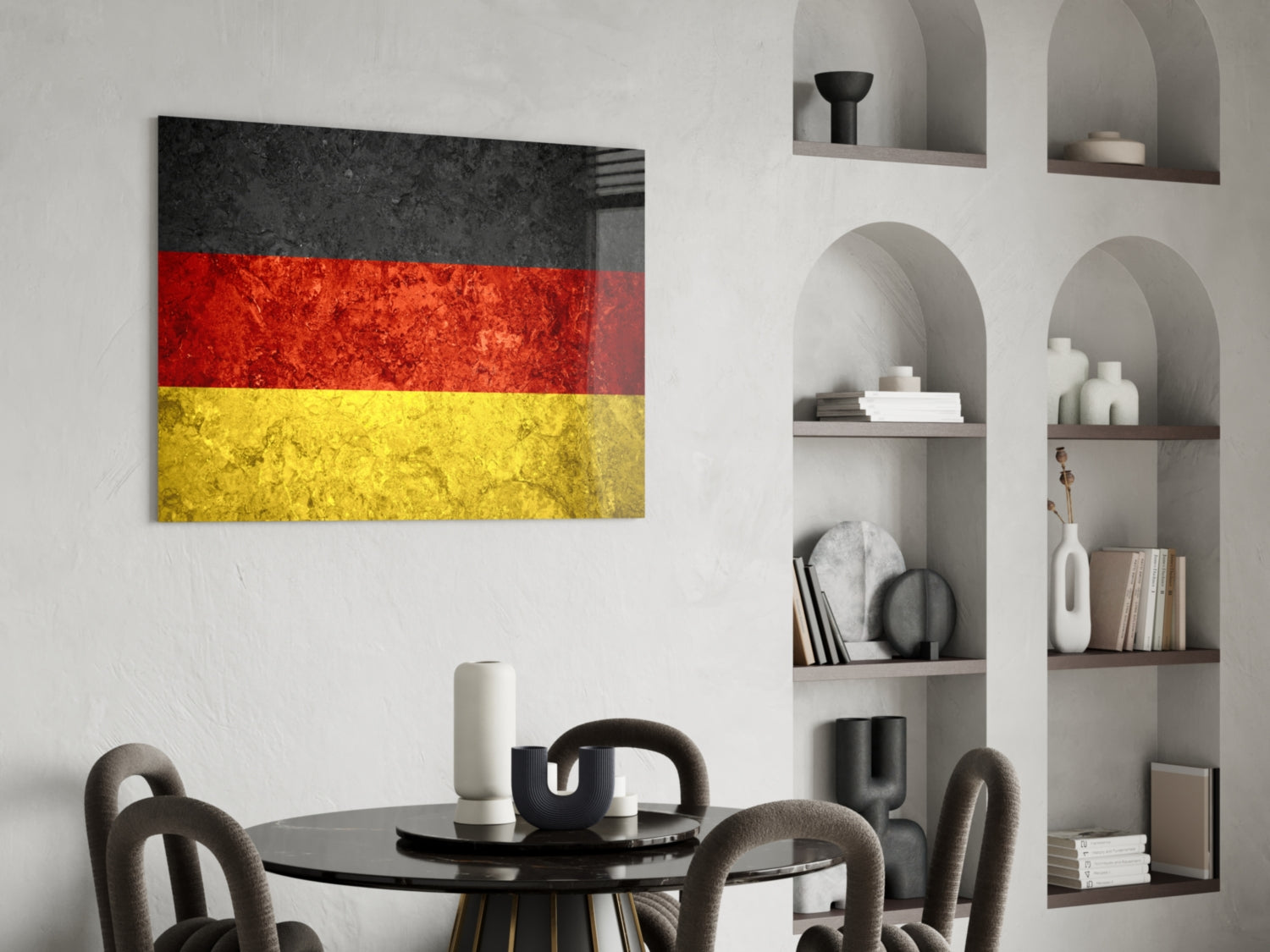 Flag of Germany Glass Wall Art