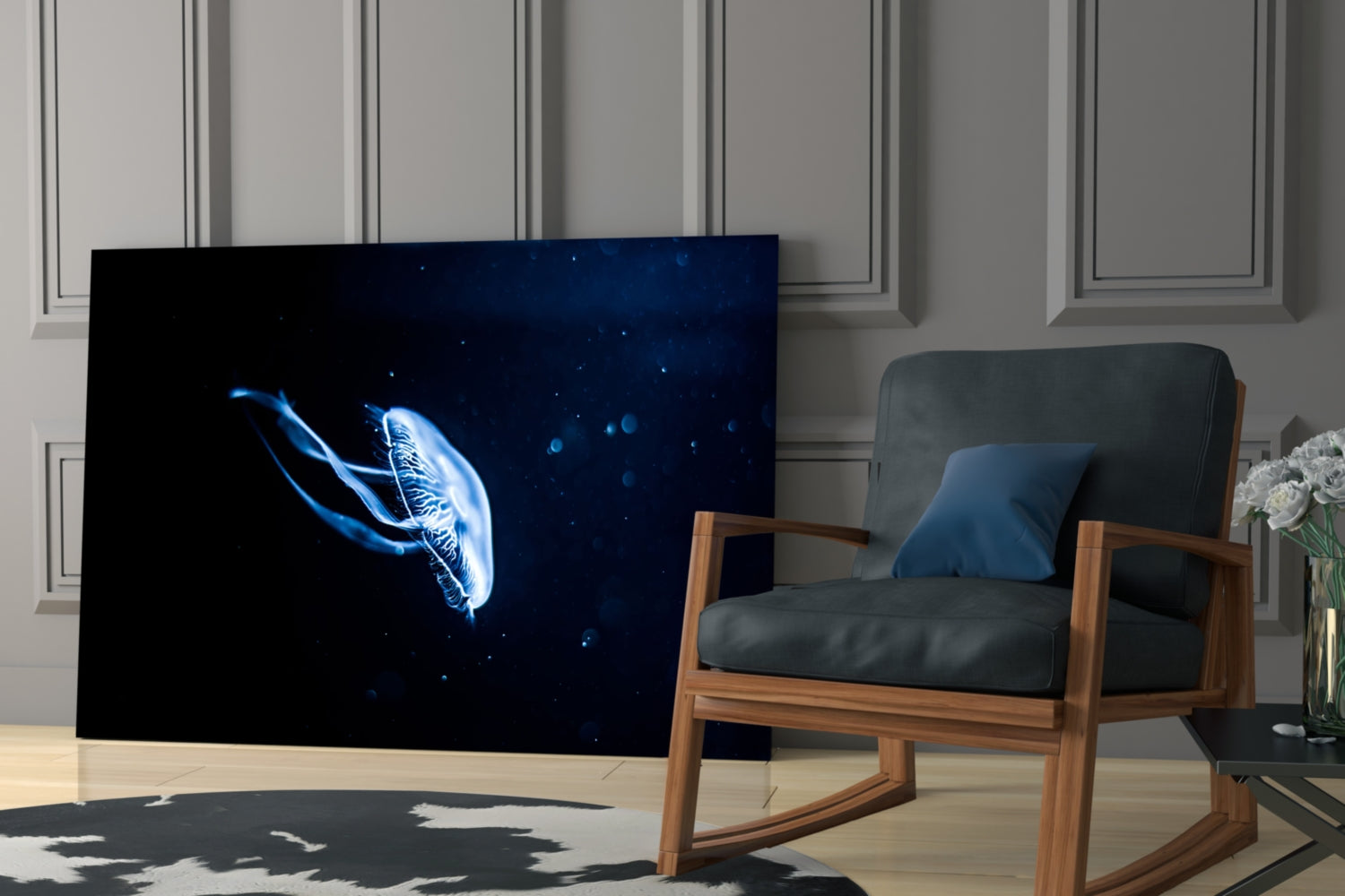 Jellyfish Glass Wall Art