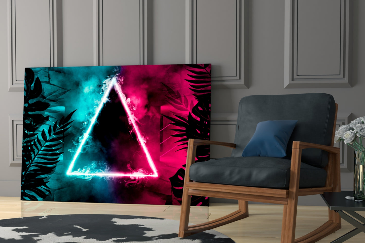 Abstract Art Glass Wall Art