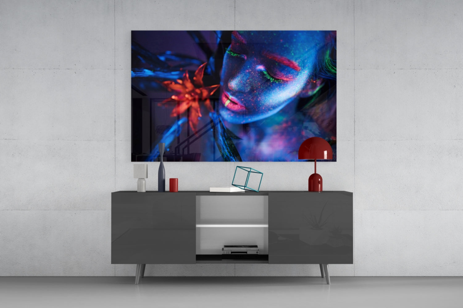Woman Glass Wall Art