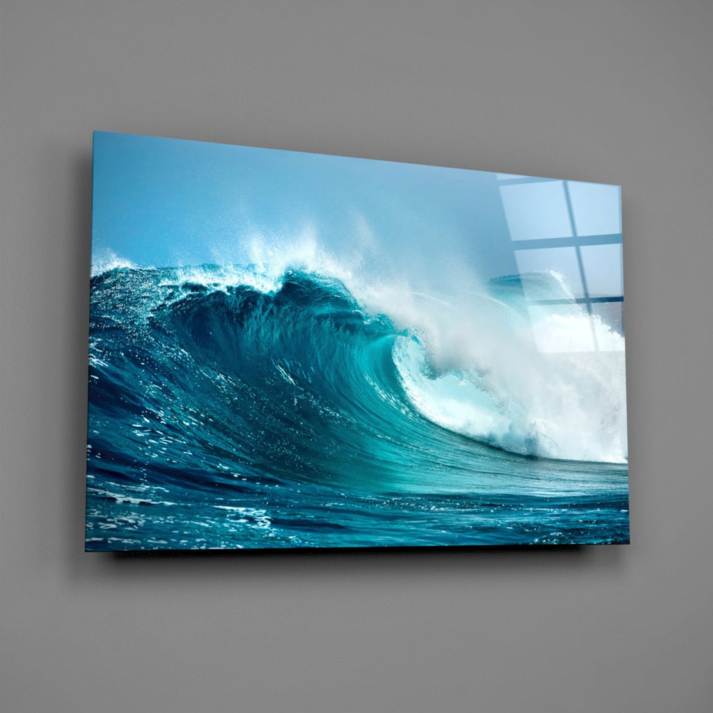 Waves Glass Wall Art