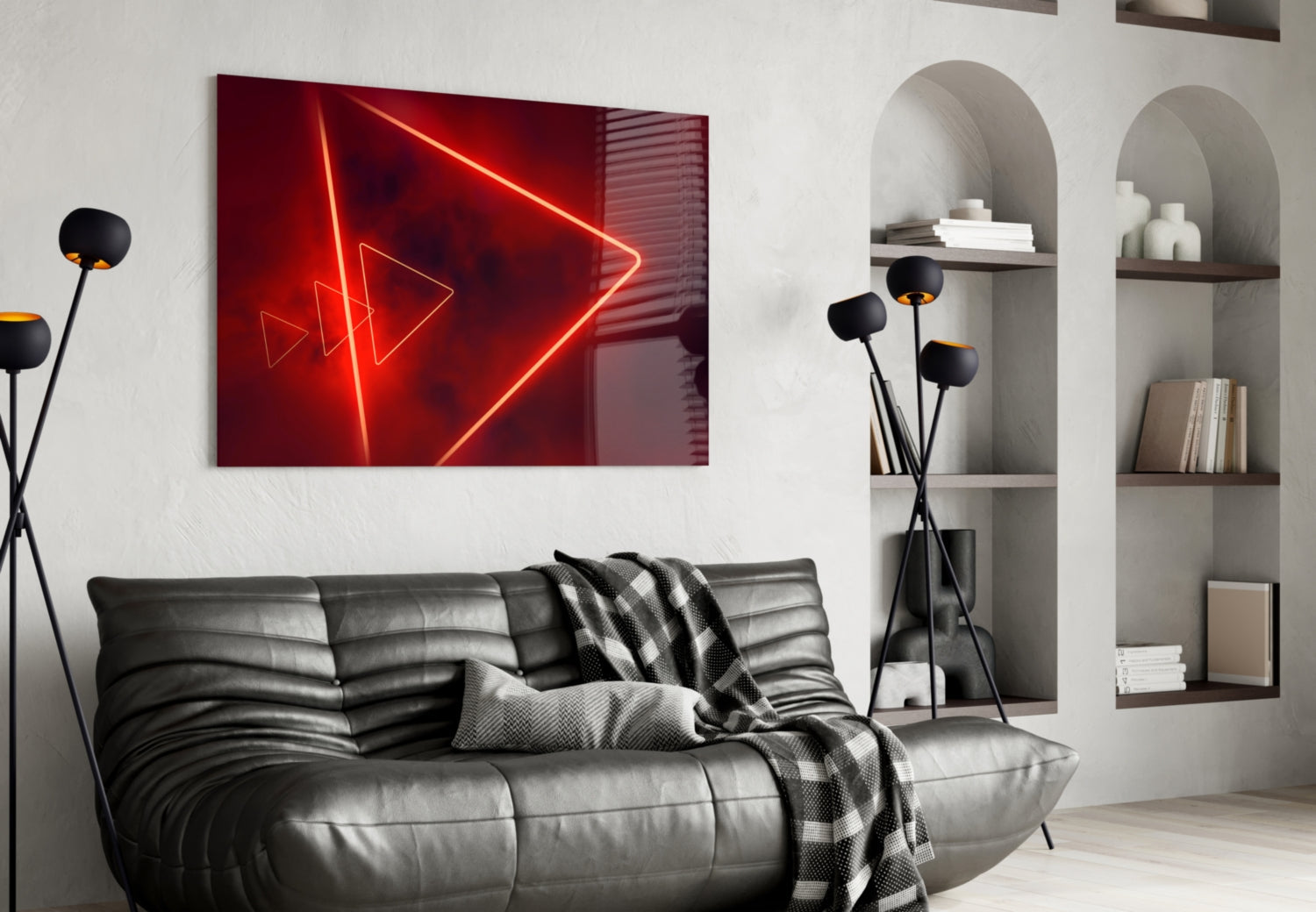 Abstract Art Glass Wall Art