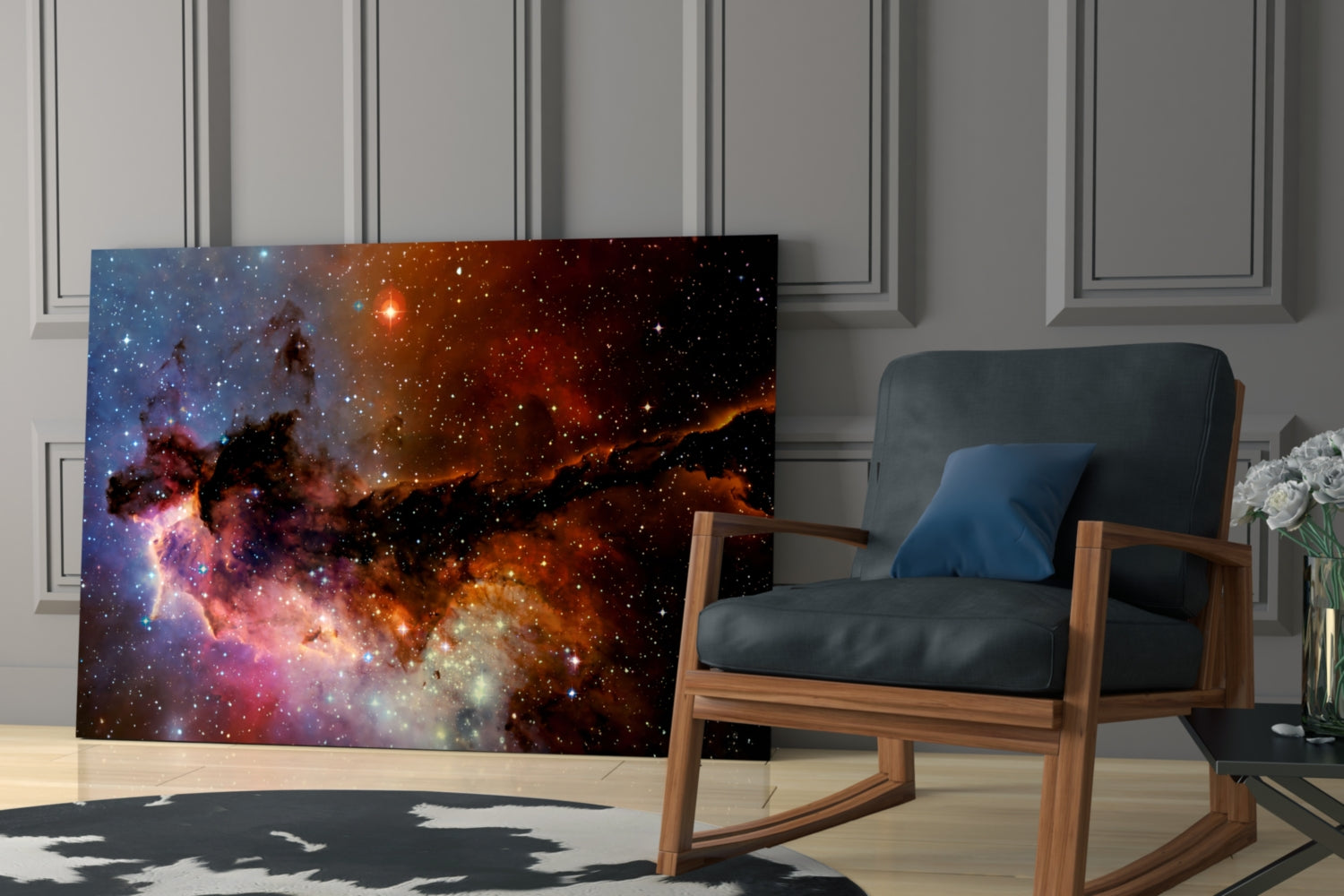 World Of The Galaxy Glass Wall Art