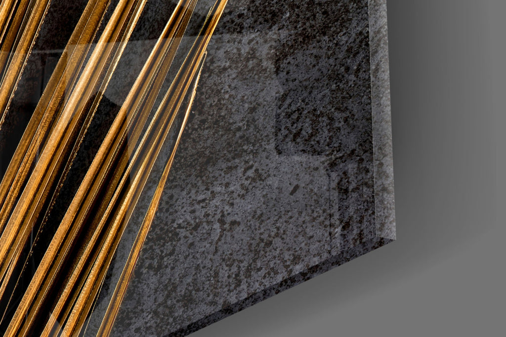 Areca Bunch Glass Wall Art