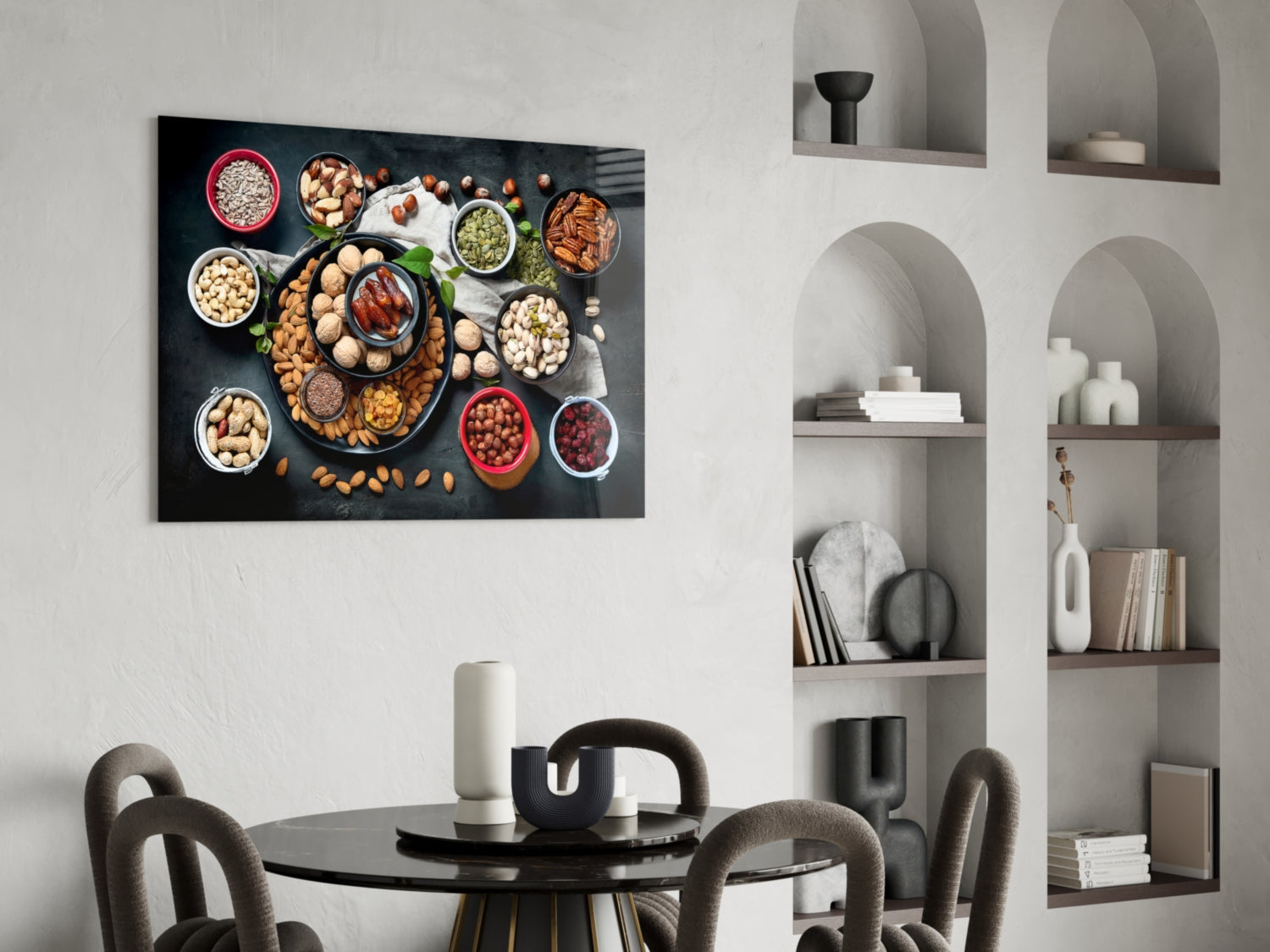 Nuts Glass Wall Art