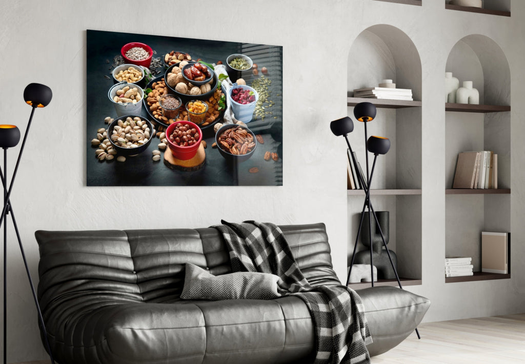 Nuts Glass Wall Art
