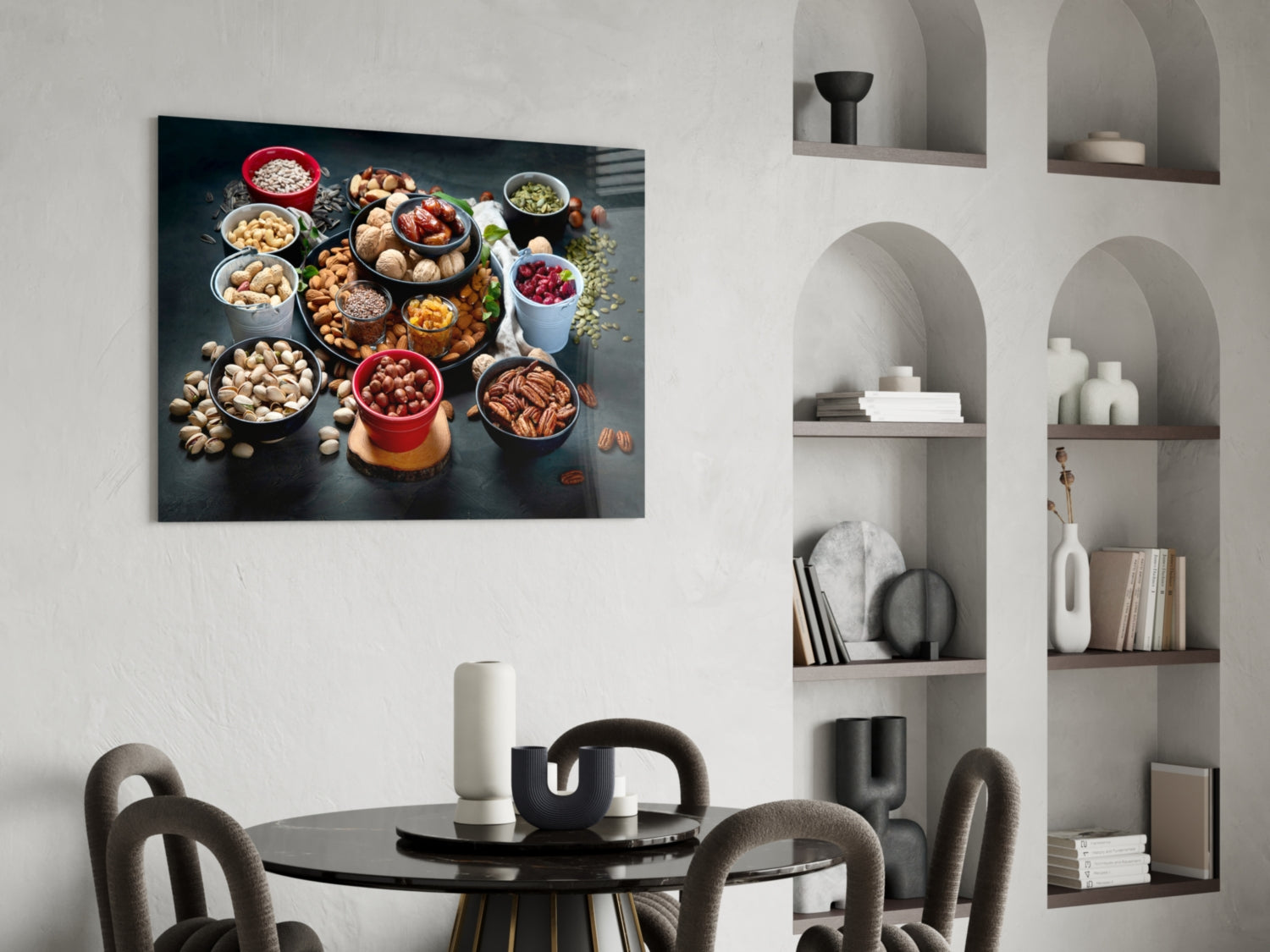 Nuts Glass Wall Art