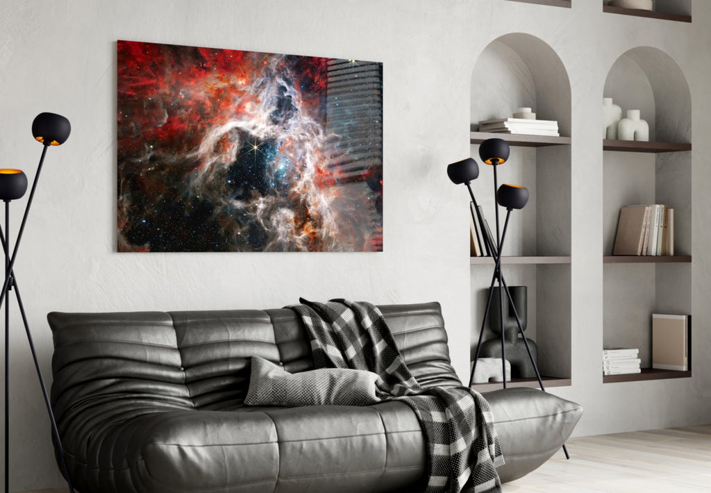 Space Glass Wall Art