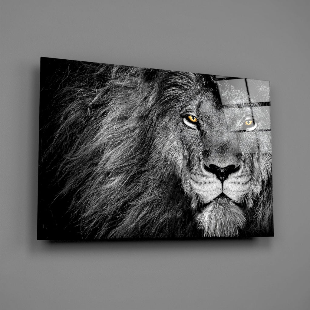 Lion Glass Wall Art