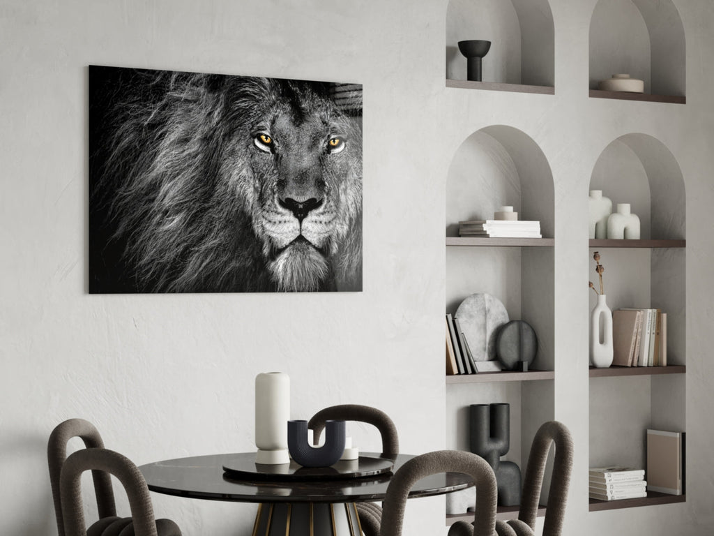 Lion Glass Wall Art