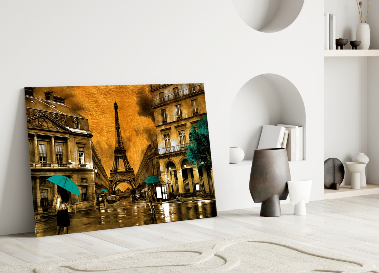 Eiffel Tower Glass Wall Art