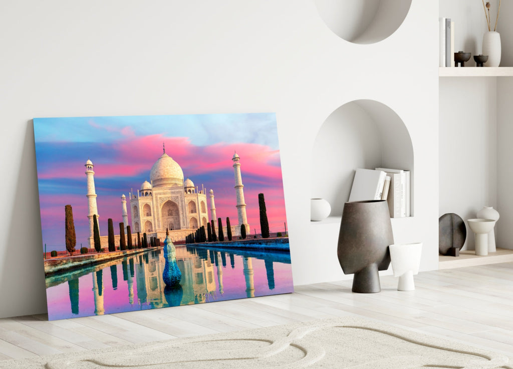 Taj Mahal Glass Wall Art