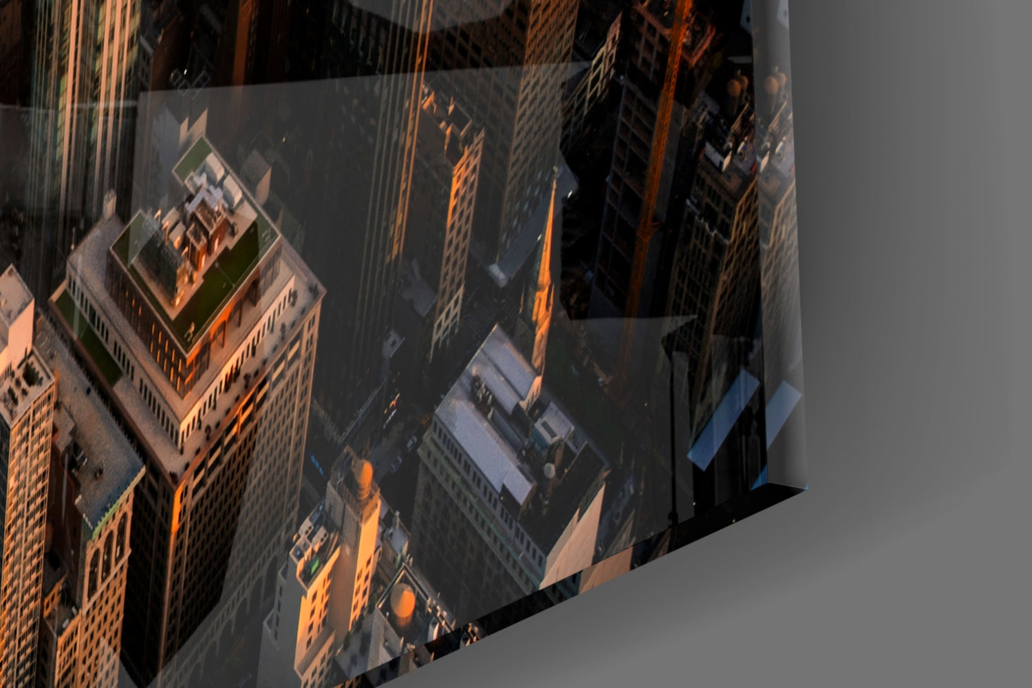 New York Glass Wall Art