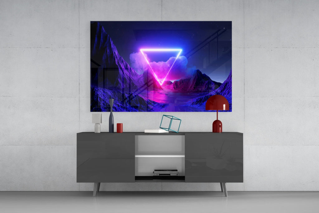 Triangle Glass Wall Art